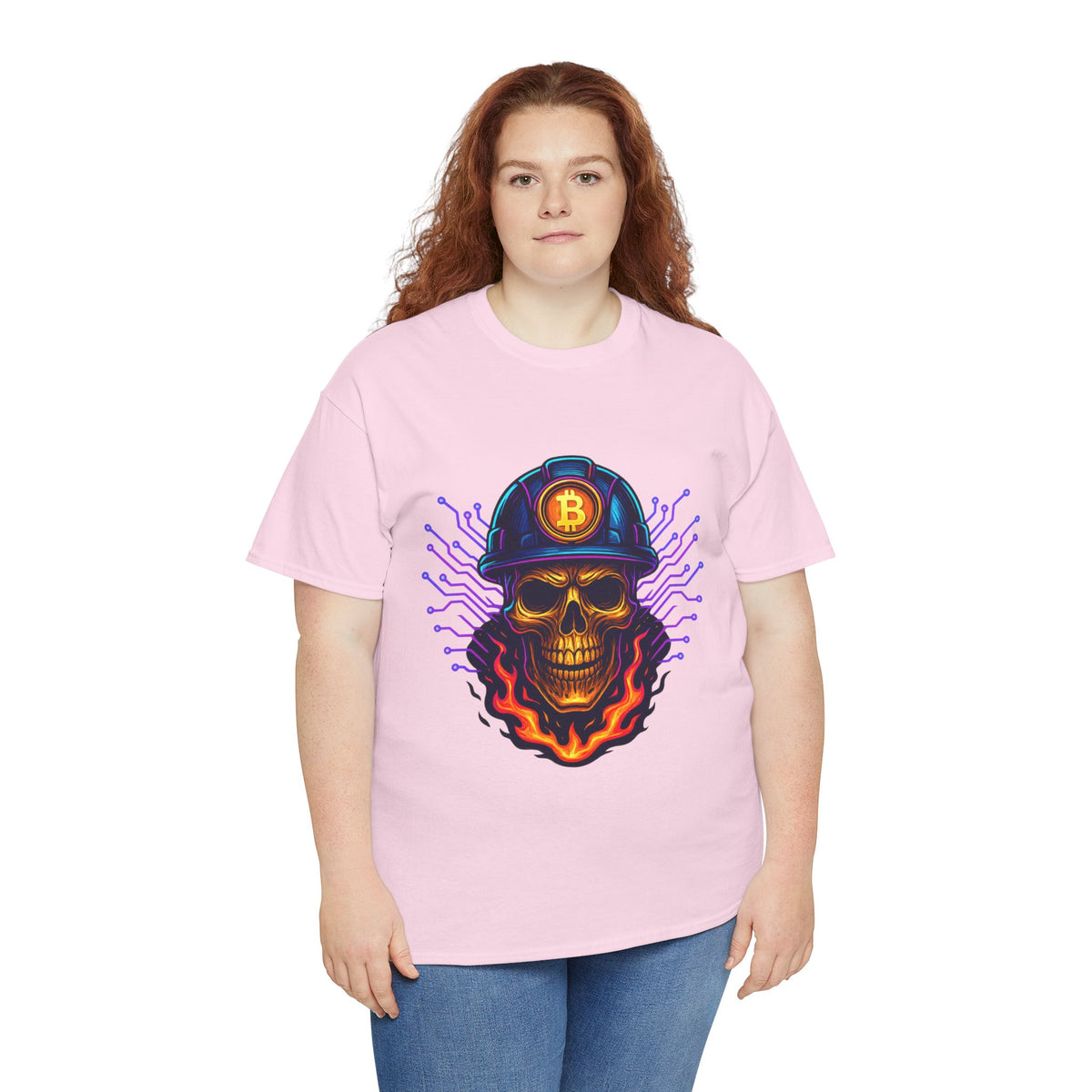 Bitcoin Miner Skull - Bold Collection T-shirt